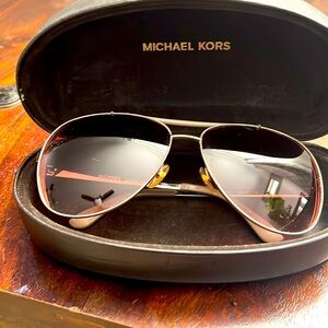 Aviator Michael Kors sunglasses.